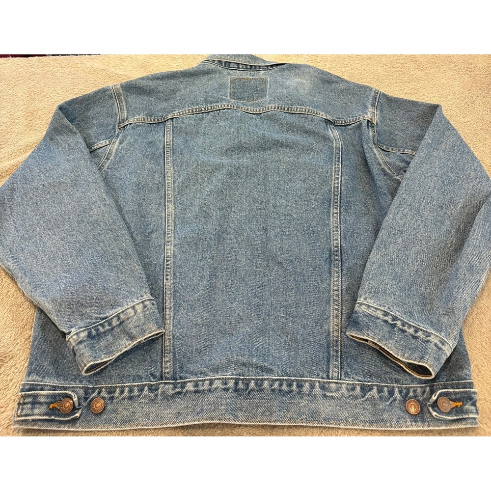 Vintage 90s Levi's 70507 Type III Trucker Jacket USA Made Large Denim Blue Faded - Picture 13 of 16